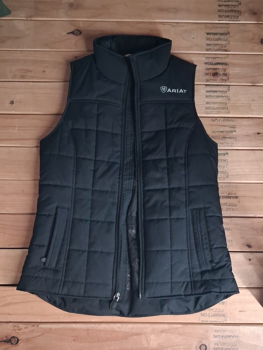 Ariat Black Quilted Stand-Collar Women's Puffer Vest